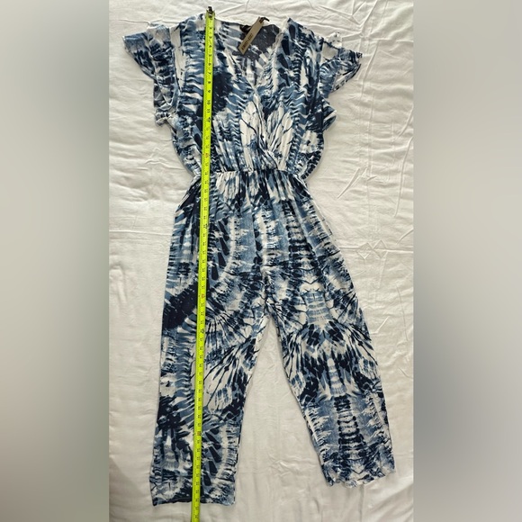 Coco+Carmen Brand New Blue Tie Dye Women’s Jumpsuit Size L/XL - Picture 11 of 15